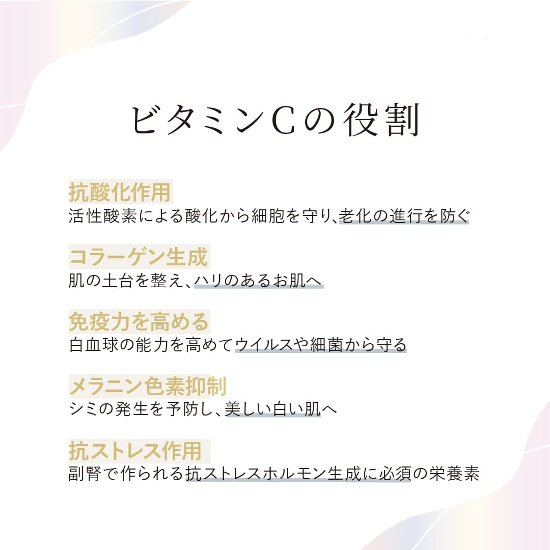 ビタミンCの正しい一日摂取量と吸収率|サプリ選びを解説 - 福岡 東京渋谷代官山 | 美容外科・美容皮膚科 ビスポーククリニック