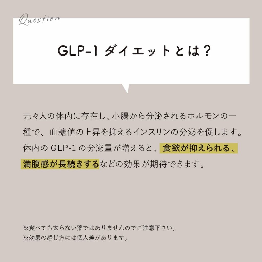 GLP-1ダイエットの説明