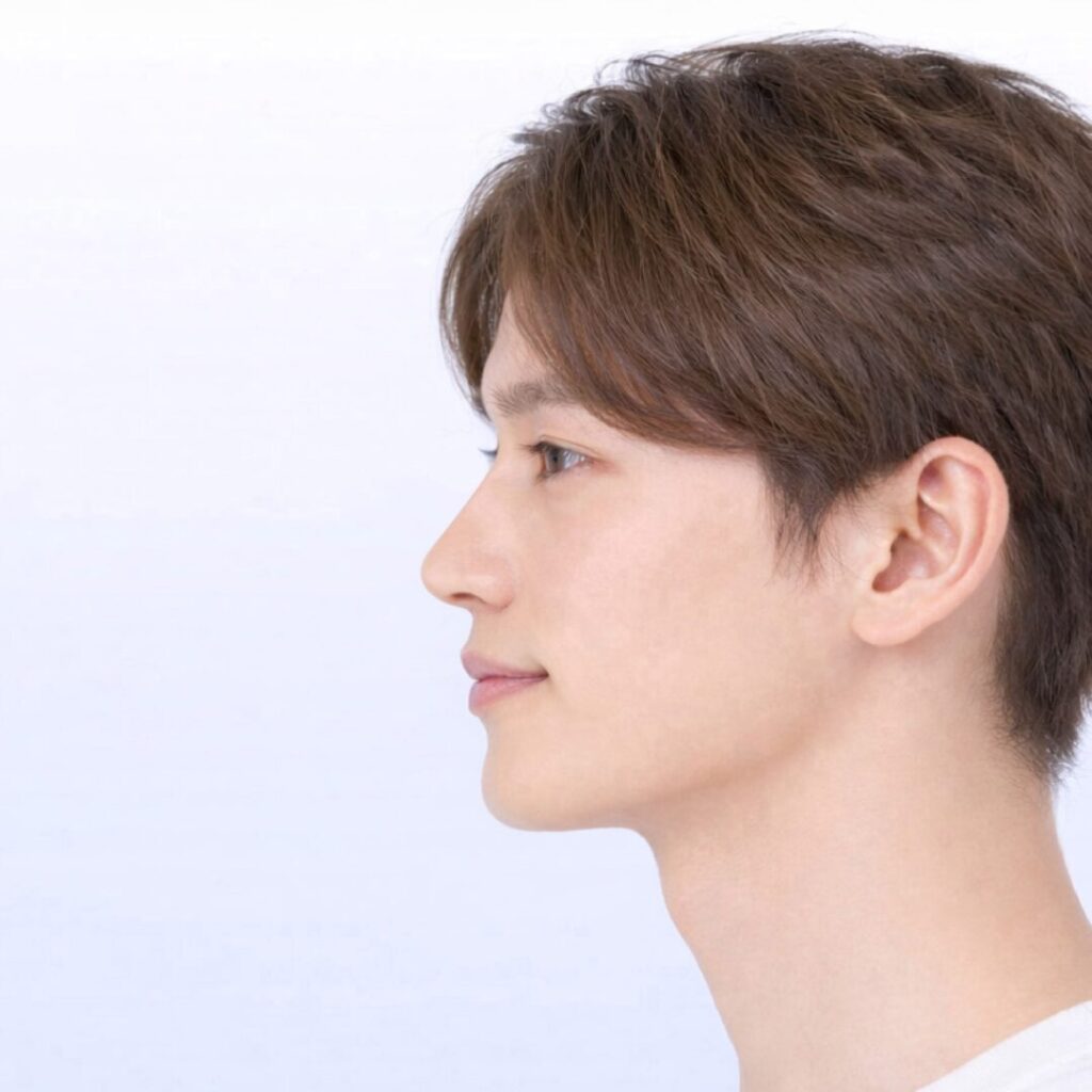 メンズ鼻のデザイン_ストレート